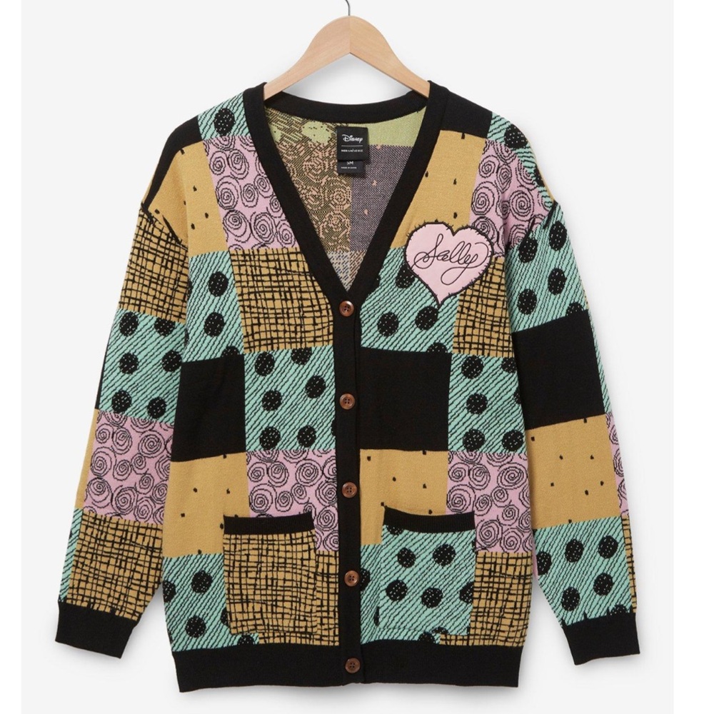 NWT DISNEY Nightmare Before Christmas Sally Women’s Cardigan BOXLUNCH EXLUSIVE